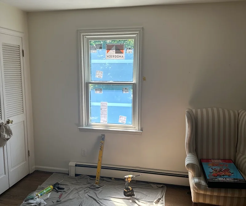 Andersen 400 Series Tilt wash double hung window replaced in Southport,CT